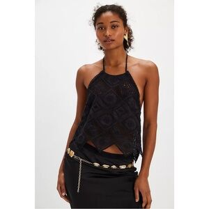 Free People Hankie Halter Top